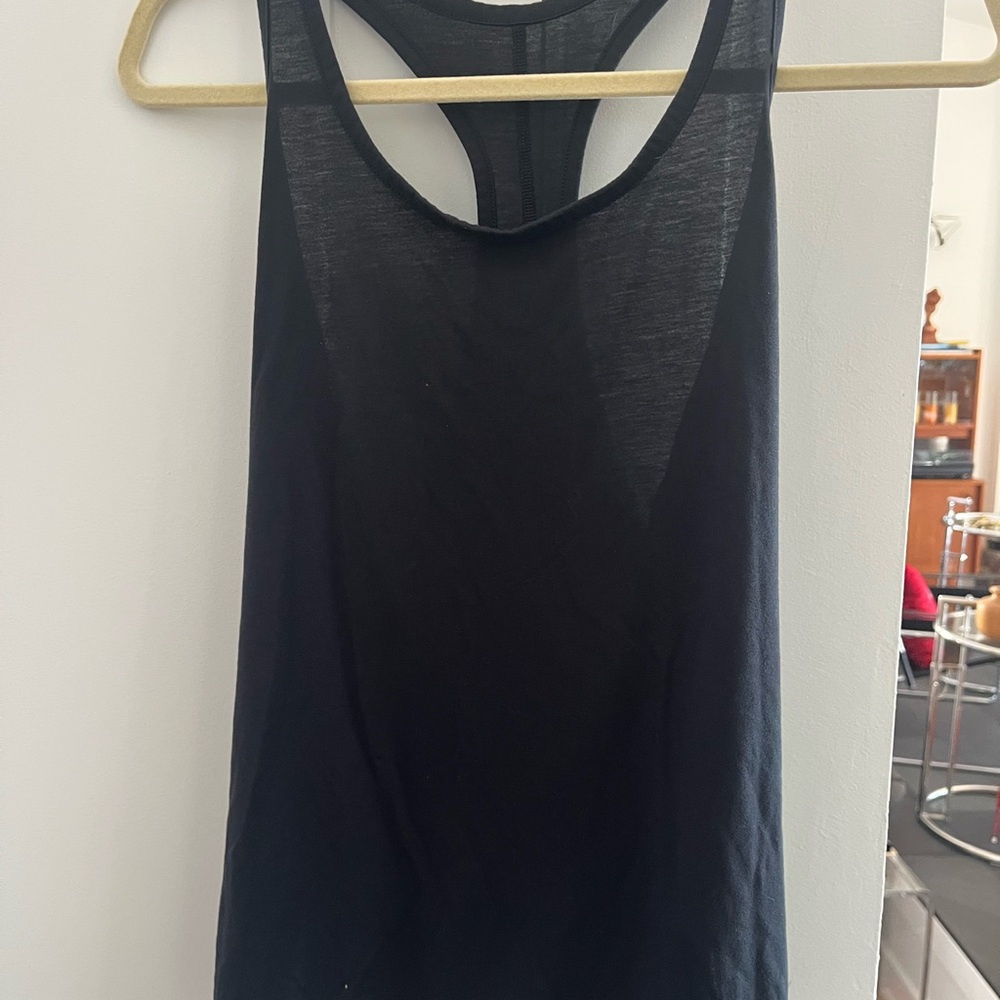 Nike Yoga Women's Black Tank Top medium racerback - Picture 2 of 6